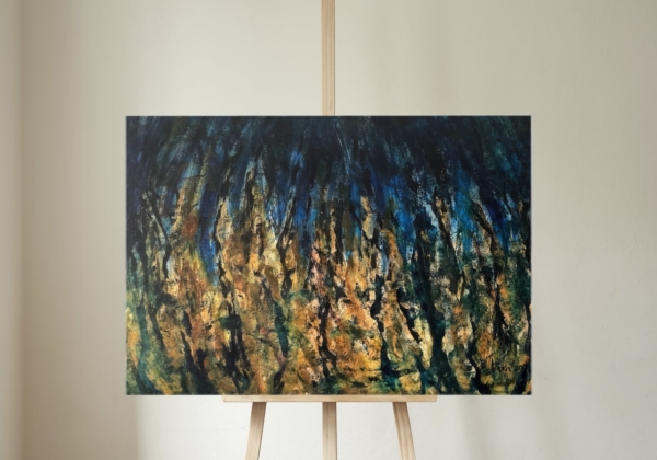 Schilderij getiteld vuur