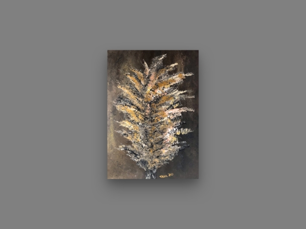 Schilderij getiteld rietpluim