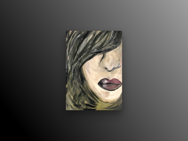 Schilderij getiteld lippen